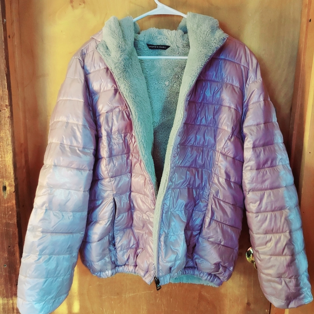 Andrew Marc Reversable Puffer Jacket